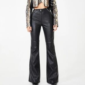I.AM.GIA Desiree Black Faux Leather Studded Pants